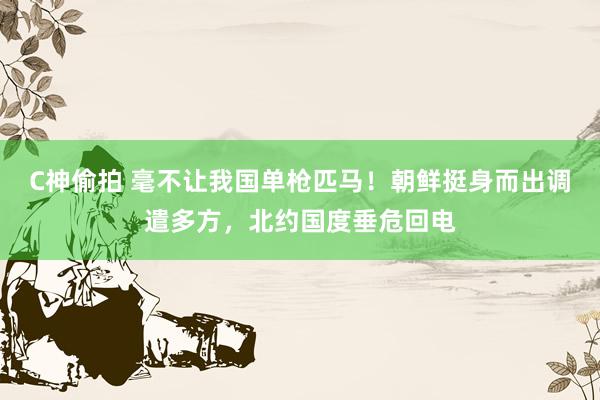 C神偷拍 毫不让我国单枪匹马！朝鲜挺身而出调遣多方，北约国度垂危回电