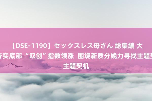 【DSE-1190】セックスレス母さん 総集編 大盘夯实底部 “双创”指数领涨  围绕新质分娩力寻找主题契机