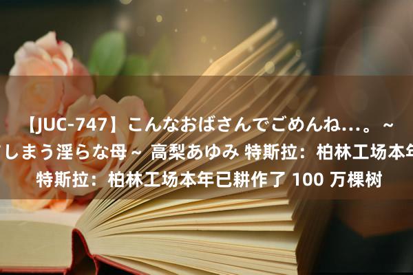 【JUC-747】こんなおばさんでごめんね…。～童貞チ○ポに発情してしまう淫らな母～ 高梨あゆみ 特斯拉：柏林工场本年已耕作了 100 万棵树