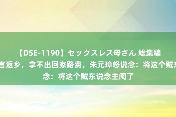 【DSE-1190】セックスレス母さん 総集編 明朝三品清官返乡，拿不出回家路费，朱元璋怒说念：将这个贼东说念主阉了