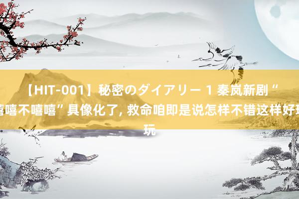 【HIT-001】秘密のダイアリー 1 秦岚新剧“嘻嘻不嘻嘻”具像化了, 救命咱即是说怎样不错这样好玩