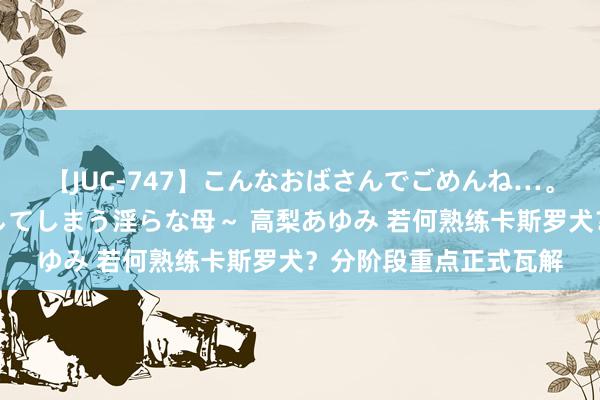 【JUC-747】こんなおばさんでごめんね…。～童貞チ○ポに発情してしまう淫らな母～ 高梨あゆみ 若何熟练卡斯罗犬？分阶段重点正式瓦解